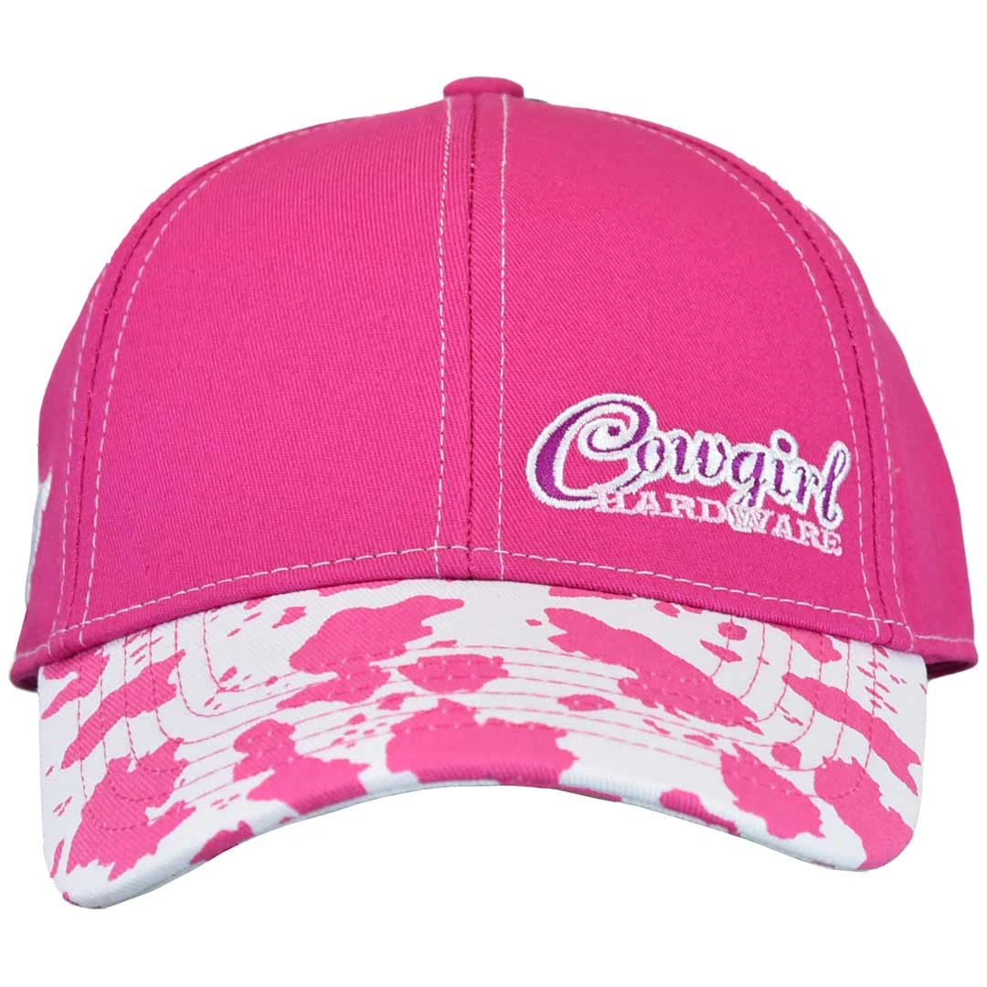 Cowgirl Hardware Girls' Cow Print Cap - Image 2