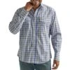 Wrangler Men's Wrinkle Resist Plaid Snap Shirt