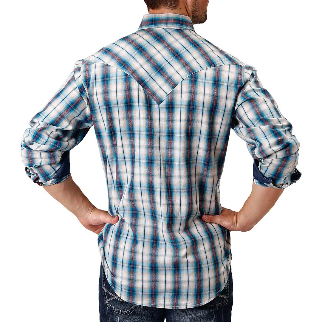 Roper Men's Fancy Pocket Plaid Snap Shirt - Image 2