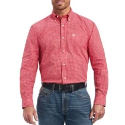 Ariat Men's Pro Series Nevin Stretch Classic Fit Button-Down Shirt
