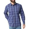 Wrangler Men's Wrinkle Resist Plaid Snap Shirt