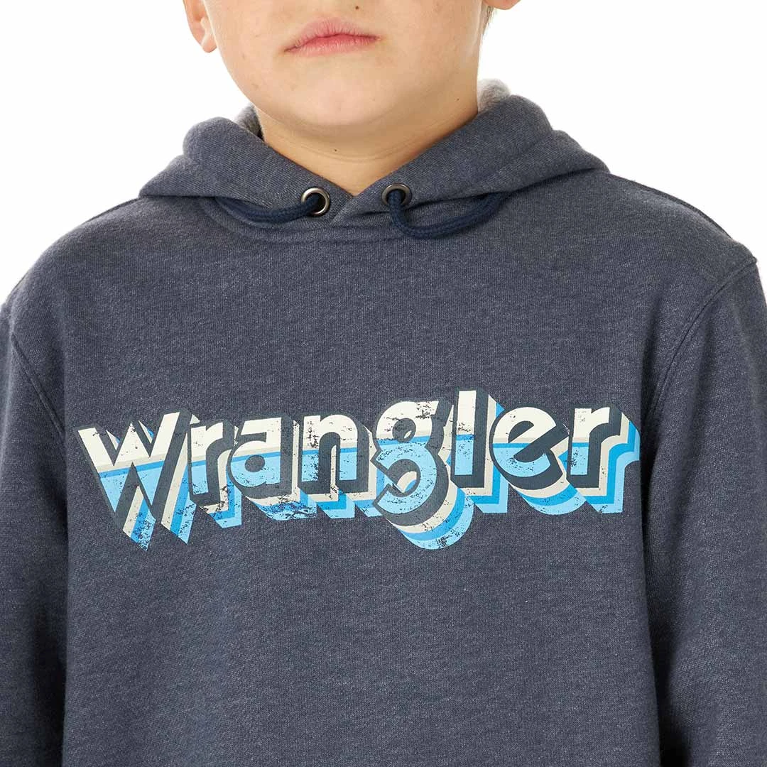 Wrangler Boys' Kabel Logo Graphic Hoodie - Image 3