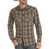 Rock & Roll Cowboy Vintage 46 Plaid Snap Shirt