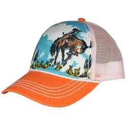 Cruel Denim Girls' Cowgirl Print Snap Back Cap