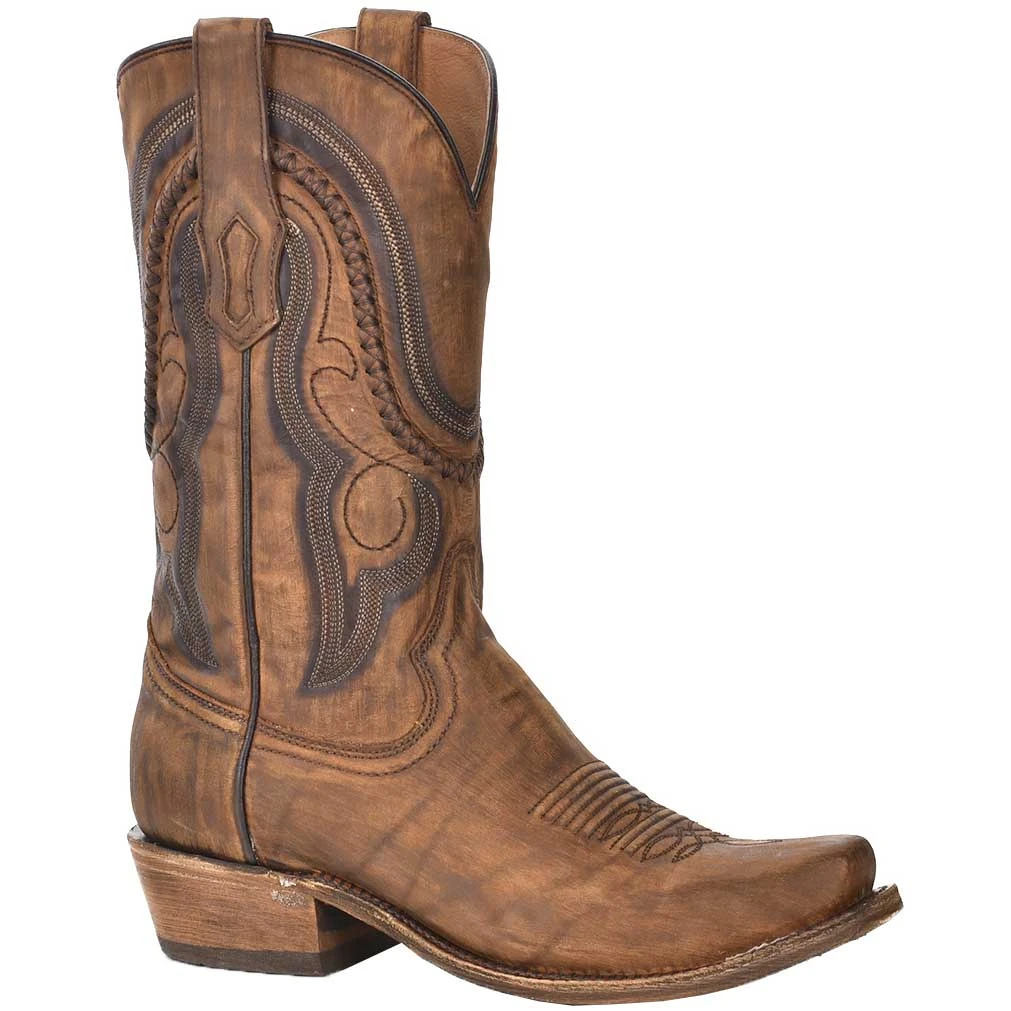 Corral Boot Co. Men's Embroidered X-Stitch Cowboy Boots - Image 2