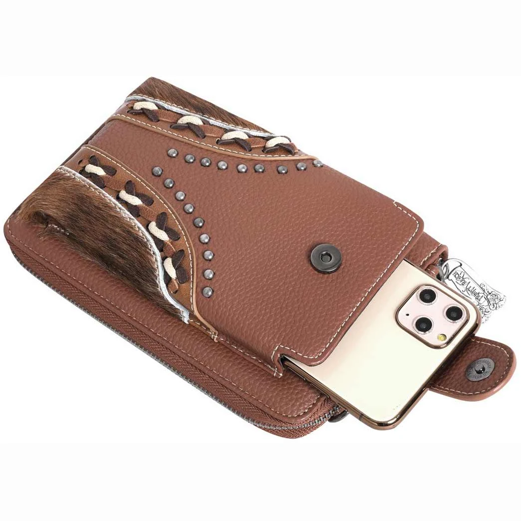 Trinity Ranch Hair-On Cowhide Phone Wallet/Crossbody - Image 4