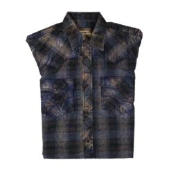 Cowboy Collection Men's Crinkle Wash Check Plaid Shirt