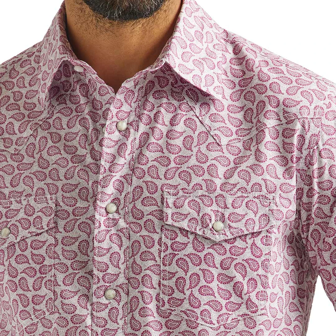 Wrangler Men's 20X AC Paisley Print Snap Shirt - Image 3