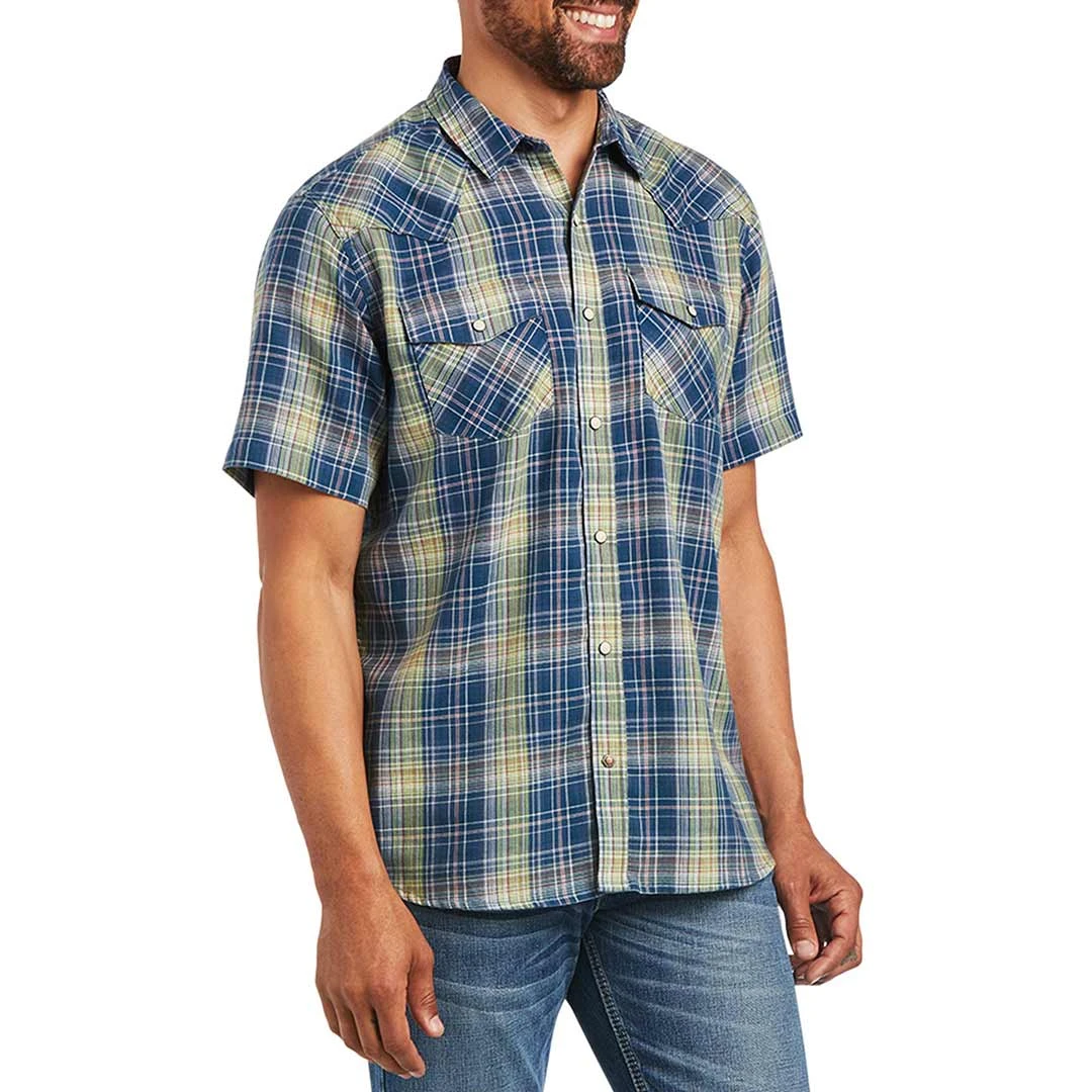Ariat Men's Huey Retro Fit Short Sleeve Snap Shirt