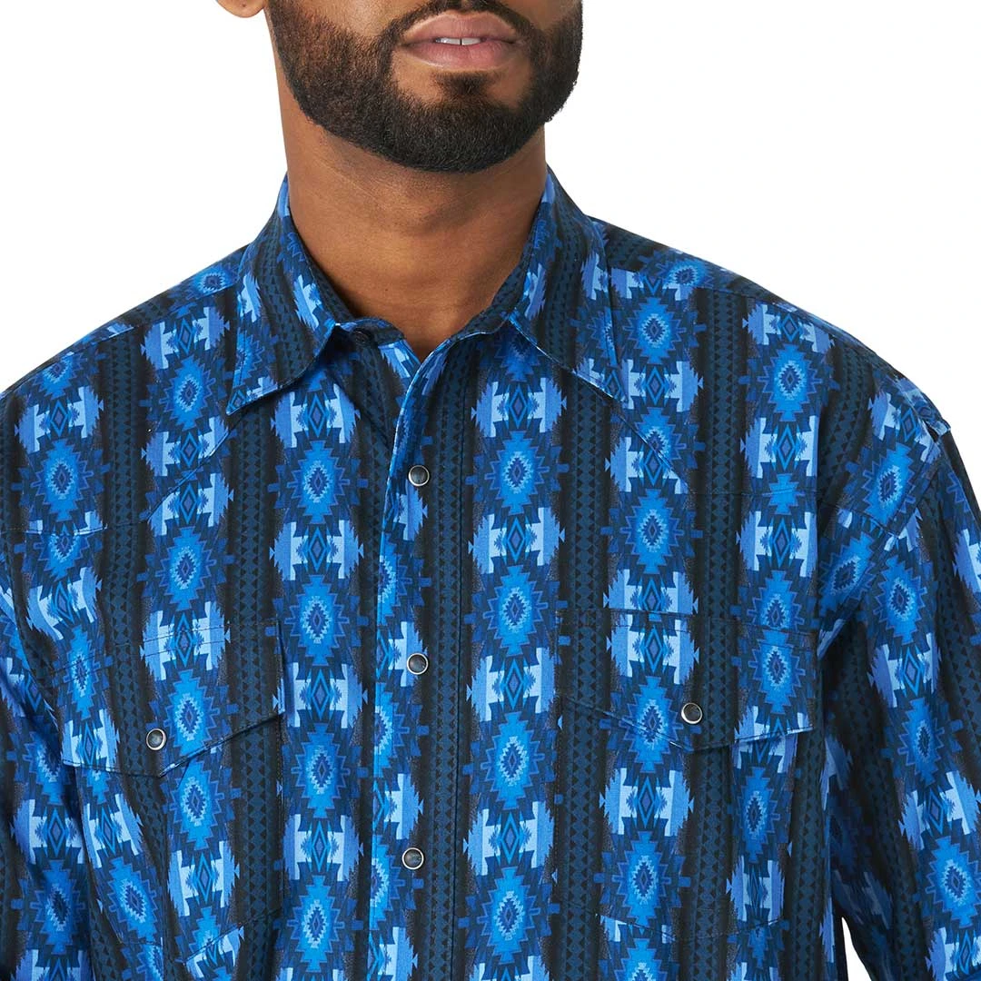 Wrangler Men's Checotah Aztec Stripe Shirt - Image 3