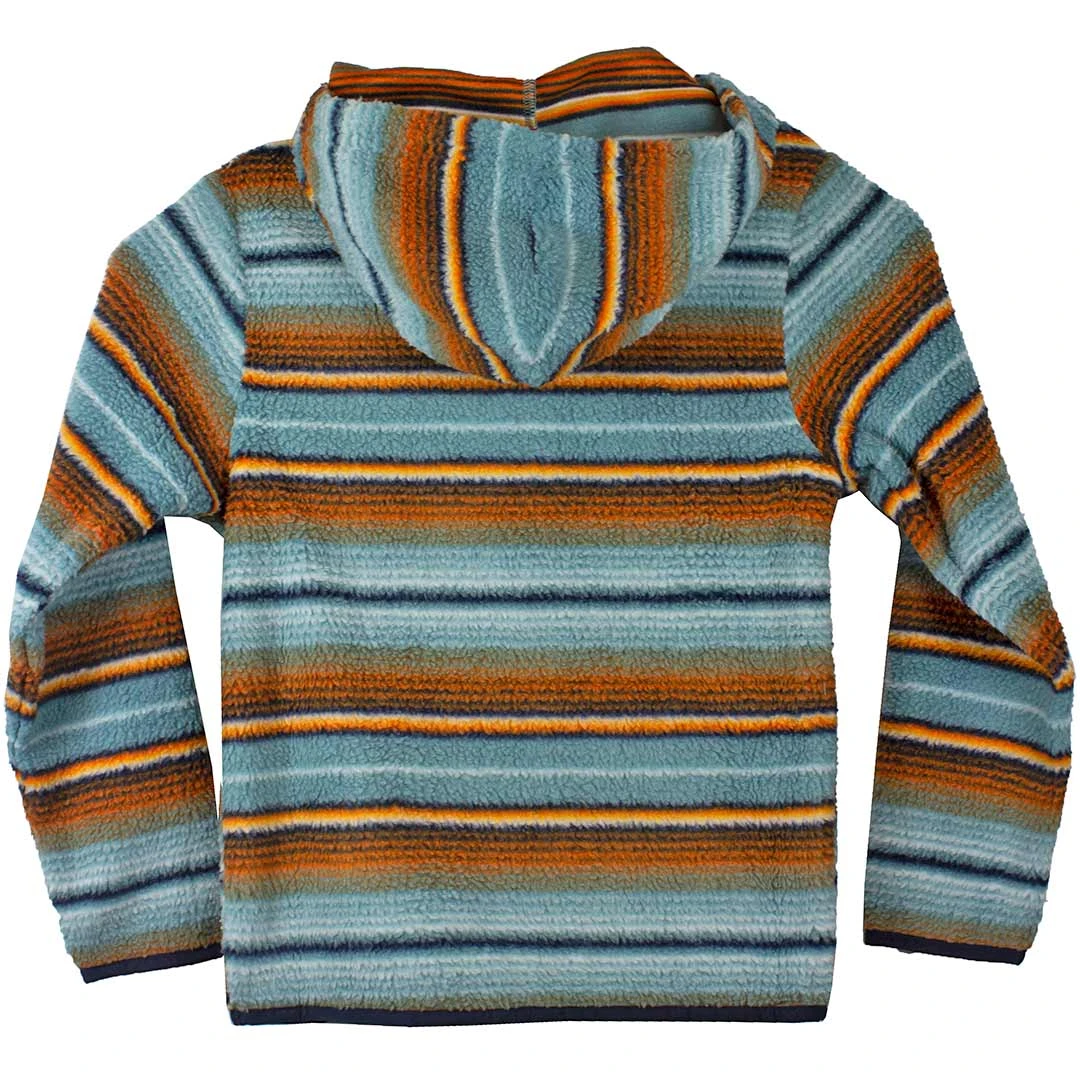 Cinch Boys' Blanket Stripe Sherpa 1/2 Zip Hoodie - Image 2