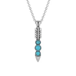 Montana Silversmiths Falling Silver Feather Necklace