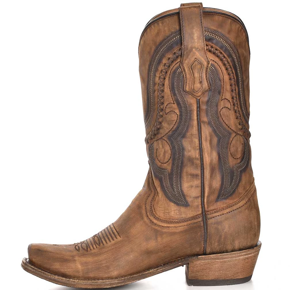 Corral Boot Co. Men's Embroidered X-Stitch Cowboy Boots - Image 3