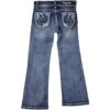 Grace In La Little Girls' Horse Embellished Bootcut Jeans