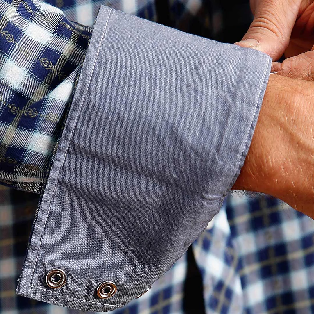 Stetson Men's Rugged Plaid Print Snap Shirt - Image 3