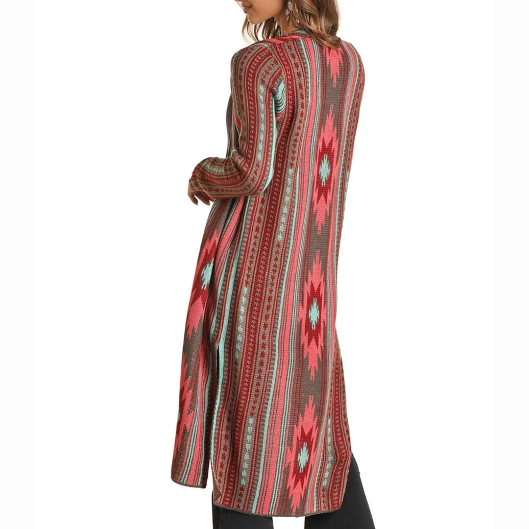 Rock & Roll Cowgirl Women's Aztec Duster - Image 4