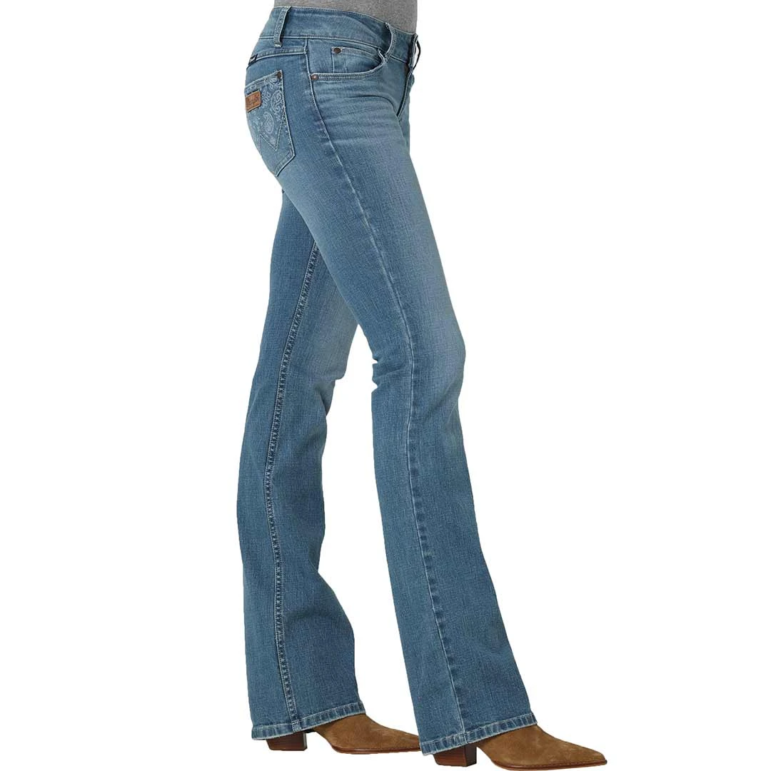 Wrangler Women's Retro Paisley Pocket Bootcut Jeans - Image 2