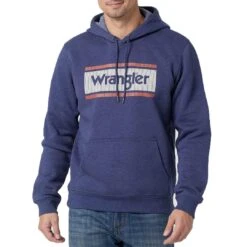 Wrangler Men's Classic Logo Tag Pullover Hoodie