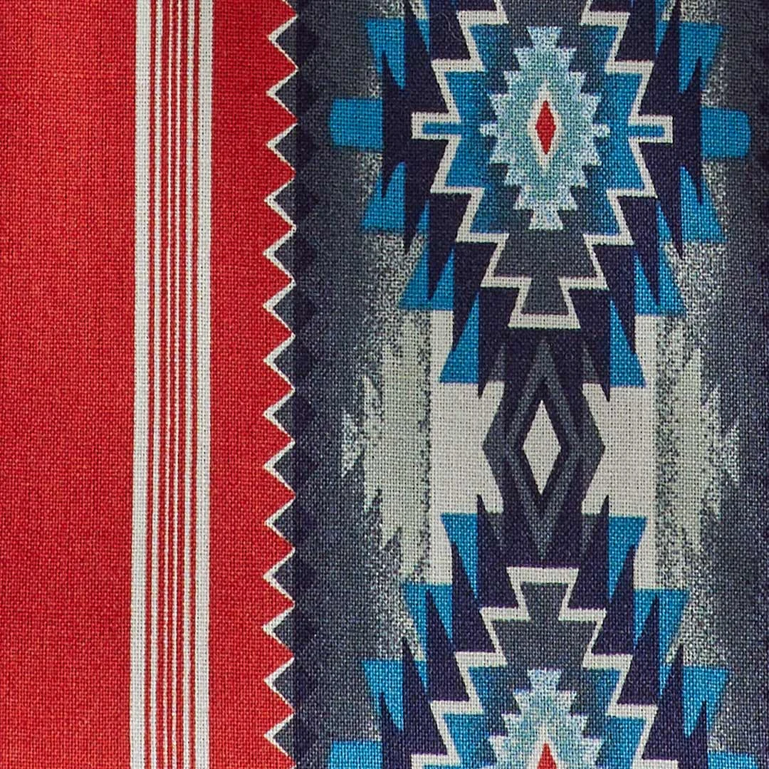 Wrangler Men's Checotah Aztec Stripe Print Snap Shirt - Image 4