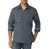 Wrangler Men's Retro Premium Contrast Trim Solid Snap Shirt