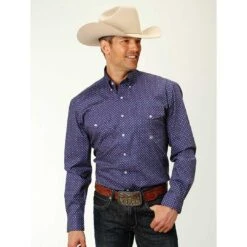 Roper Men's Foulard Geo Print Shirt