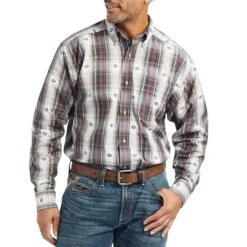 Ariat Men's Pro Series Geoffrey Classic Fit Button-Down Shirt