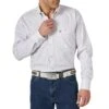 Wrangler Men's George Strait Button-Down Diamond Print Shirt