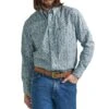 Wrangler Men's George Strait Paisley Print Button-Down Shirt