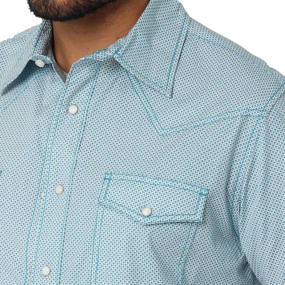 Wrangler Men's 20X Competition Advanced Comfort Circle Print Snap Shirt - Image 3