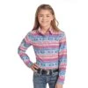 Panhandle Girls' Aztec Stripe Shirt