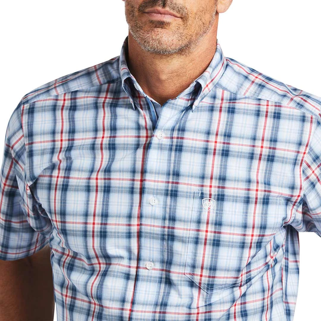 Ariat Men's Pro Series Fergus Short Sleeve Fitted Button-Down Shirt - Image 3