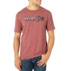 Wrangler Men's Steel Plate Kabel Logo T-Shirt