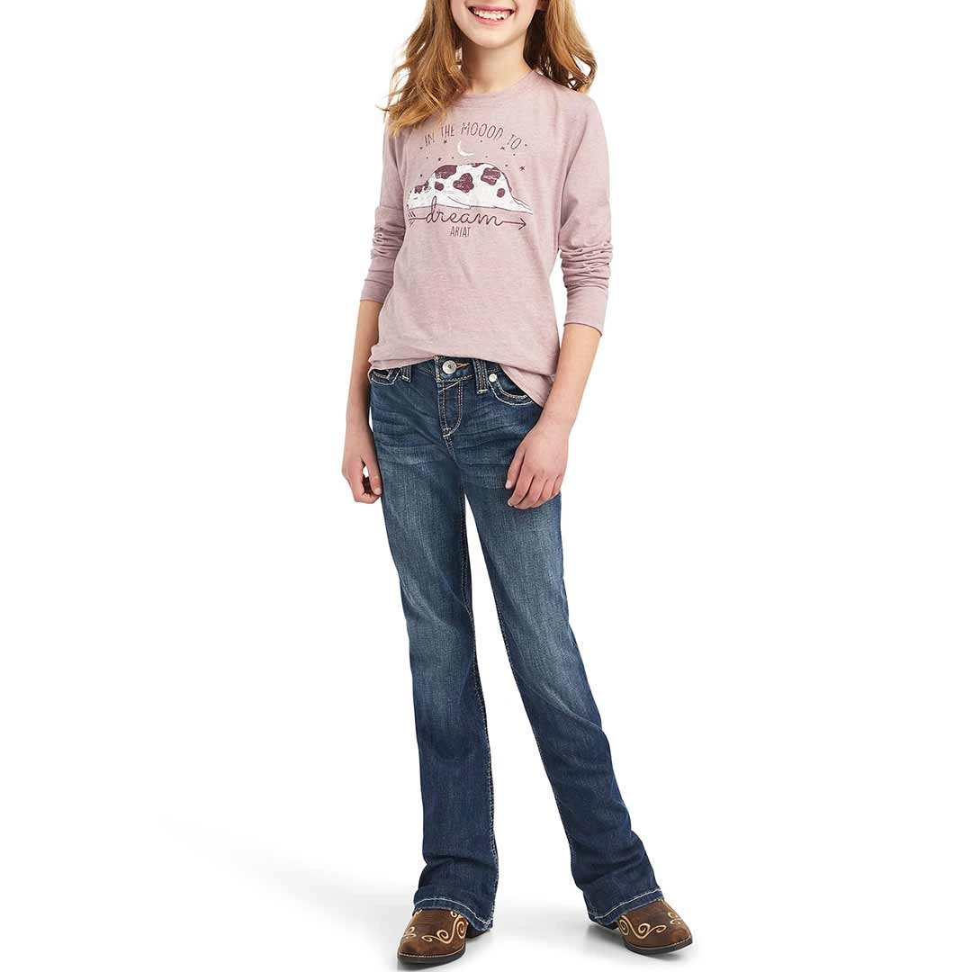 Ariat Girls' REAL Dreamin Mood T-Shirt - Image 4