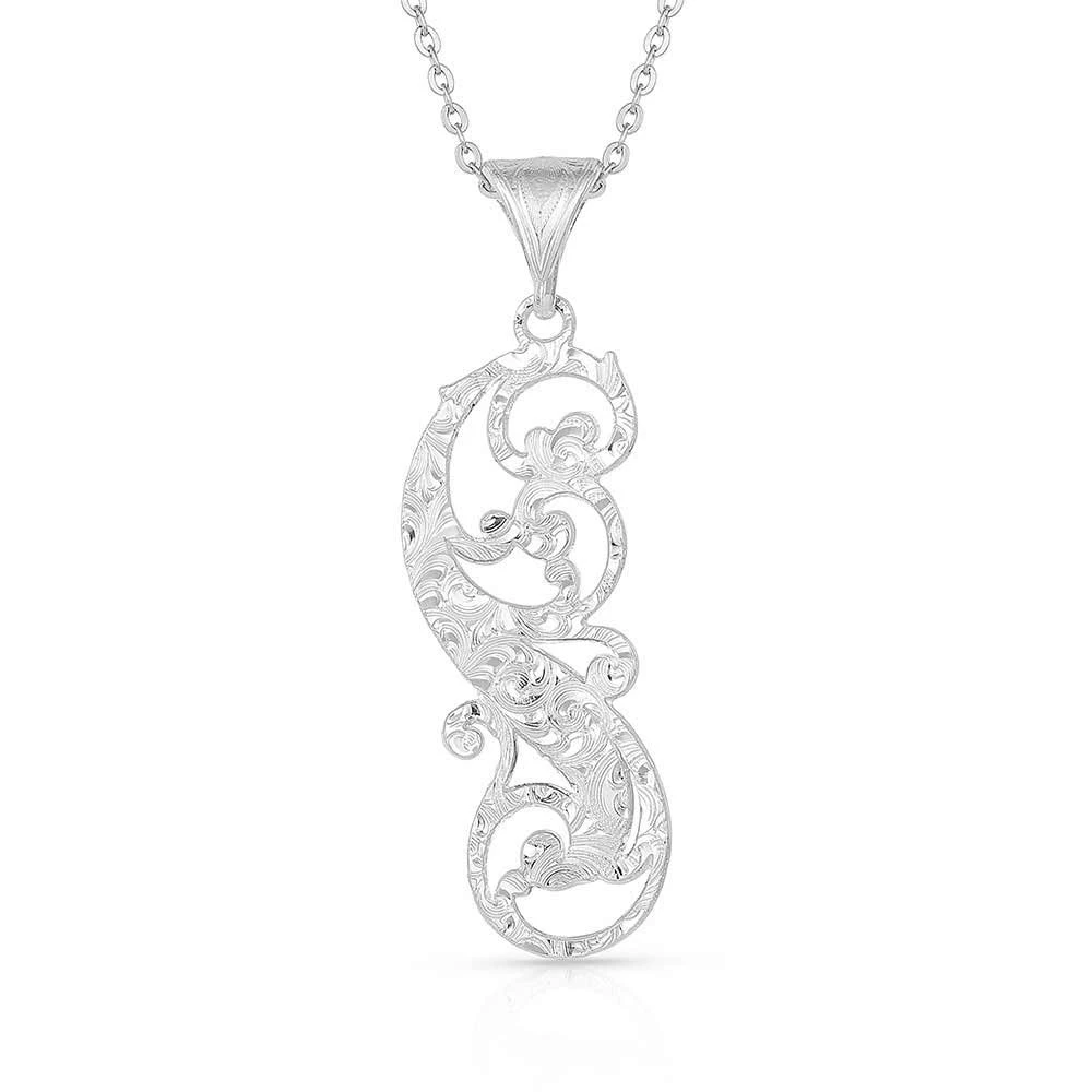 Montana Silversmiths Sunfire Filigree Feather Necklace - Image 2