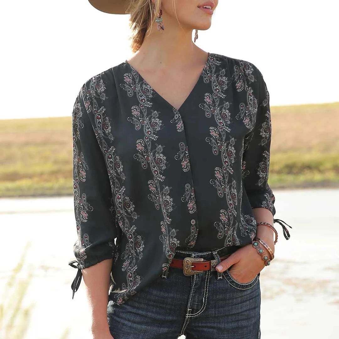 Cruel Denim Women's Button-Down Georgette Blouse - Image 3