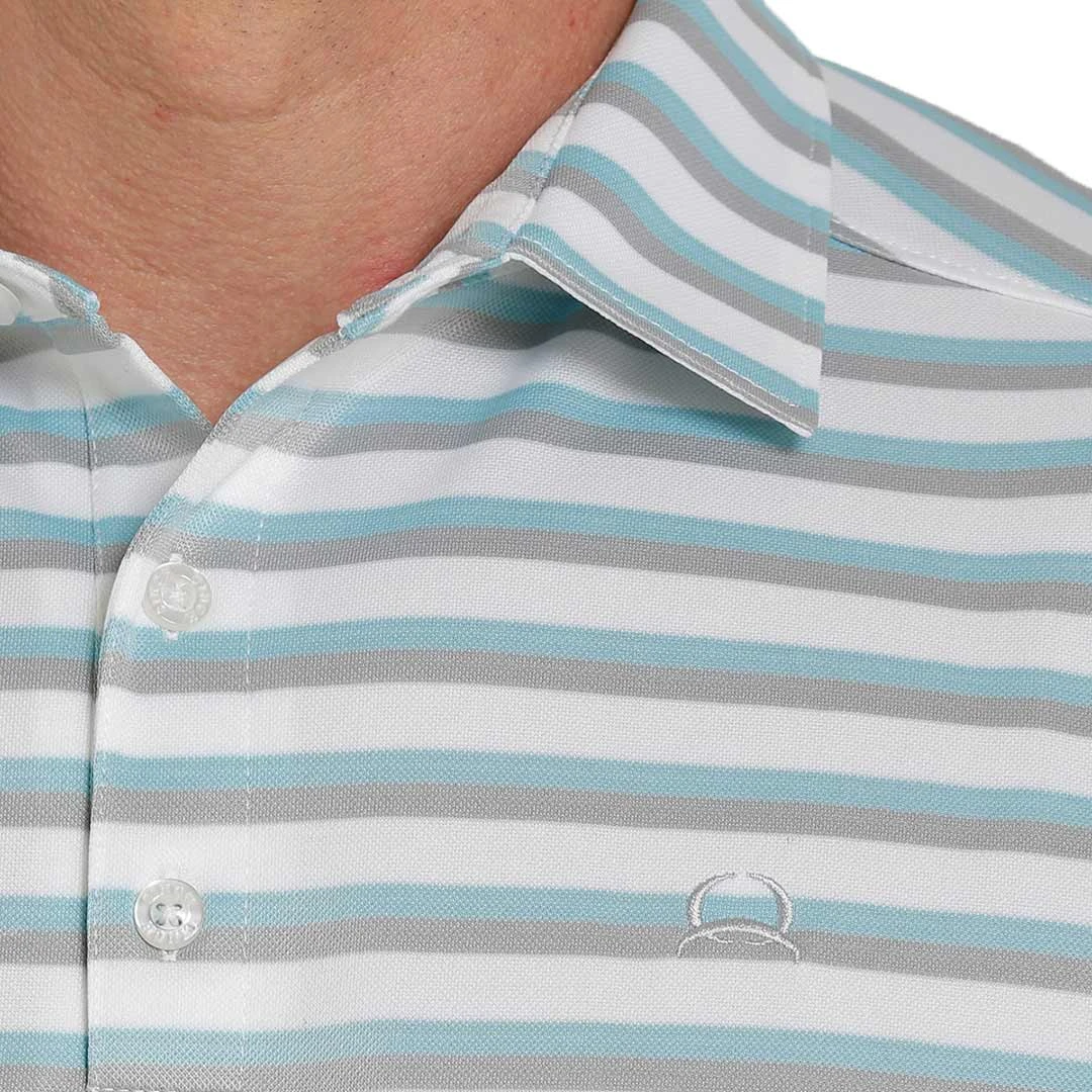 Cinch Men's ArenaFlex Striped Polo - Image 4