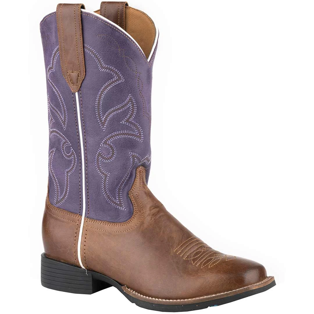 Roper Women's Purple Shaft Cowgirl Boots - Image 2