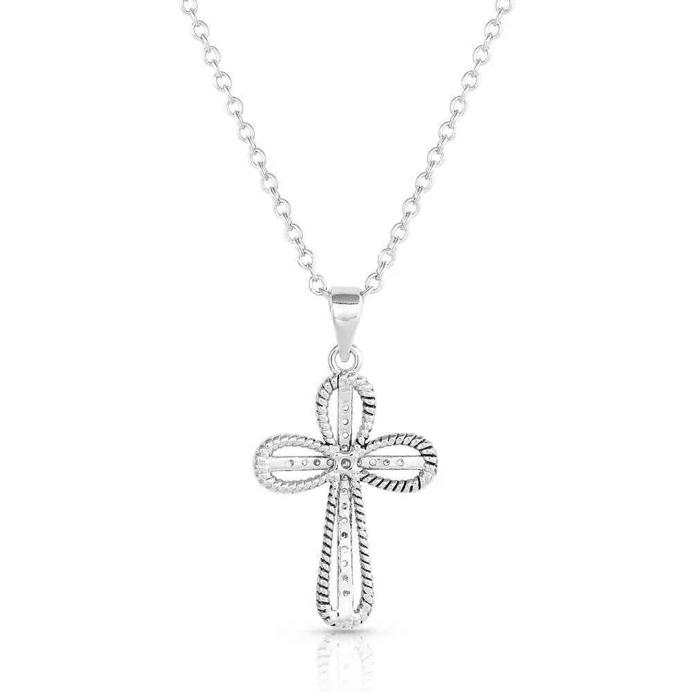 Montana Silversmiths Expressive Faith Crystal Cross Necklace - Image 2