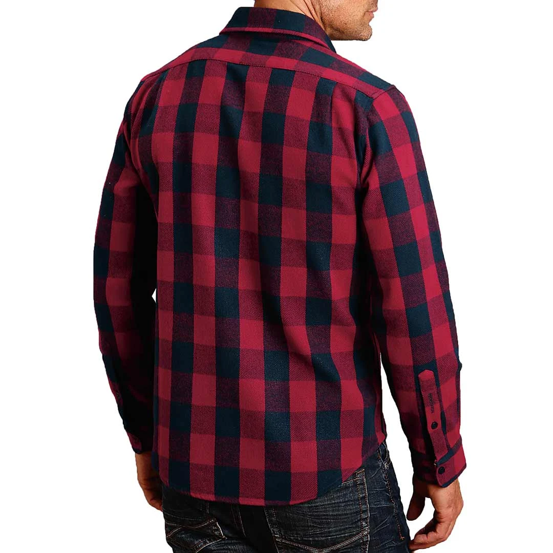 Stetson Men's Rugged Buffalo Check Button-Down Shirt - Image 2