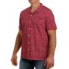 Cinch Men's Pineapple Print Short Sleeve Camp Shirt