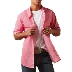 Ariat Men's Iain Fitted Short Sleeve Button-Down Shirt