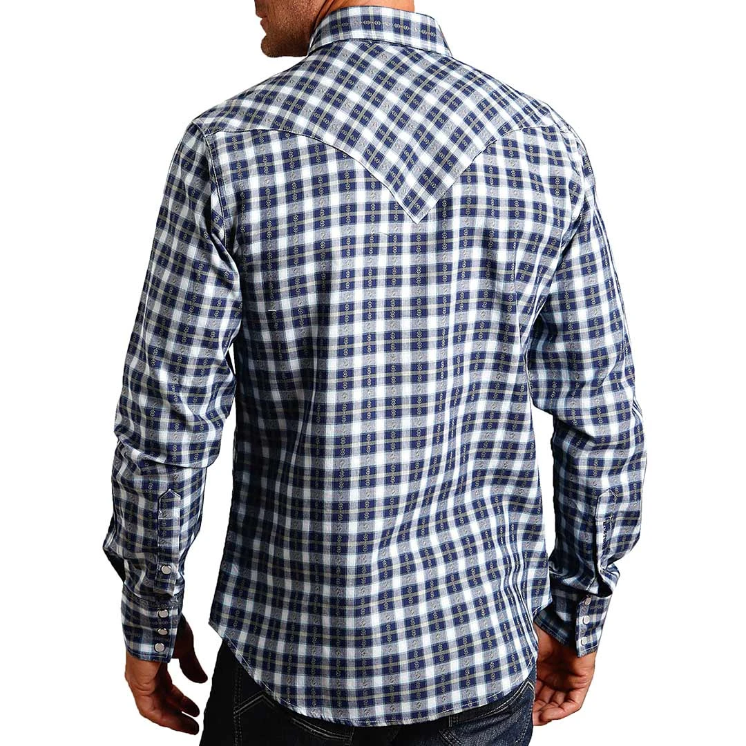 Stetson Men's Rugged Plaid Print Snap Shirt - Image 2