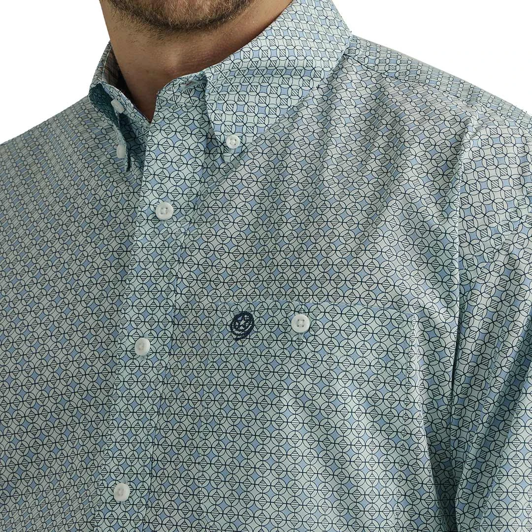Wrangler Men's George Strait Circle Print Button-Down Shirt - Image 3