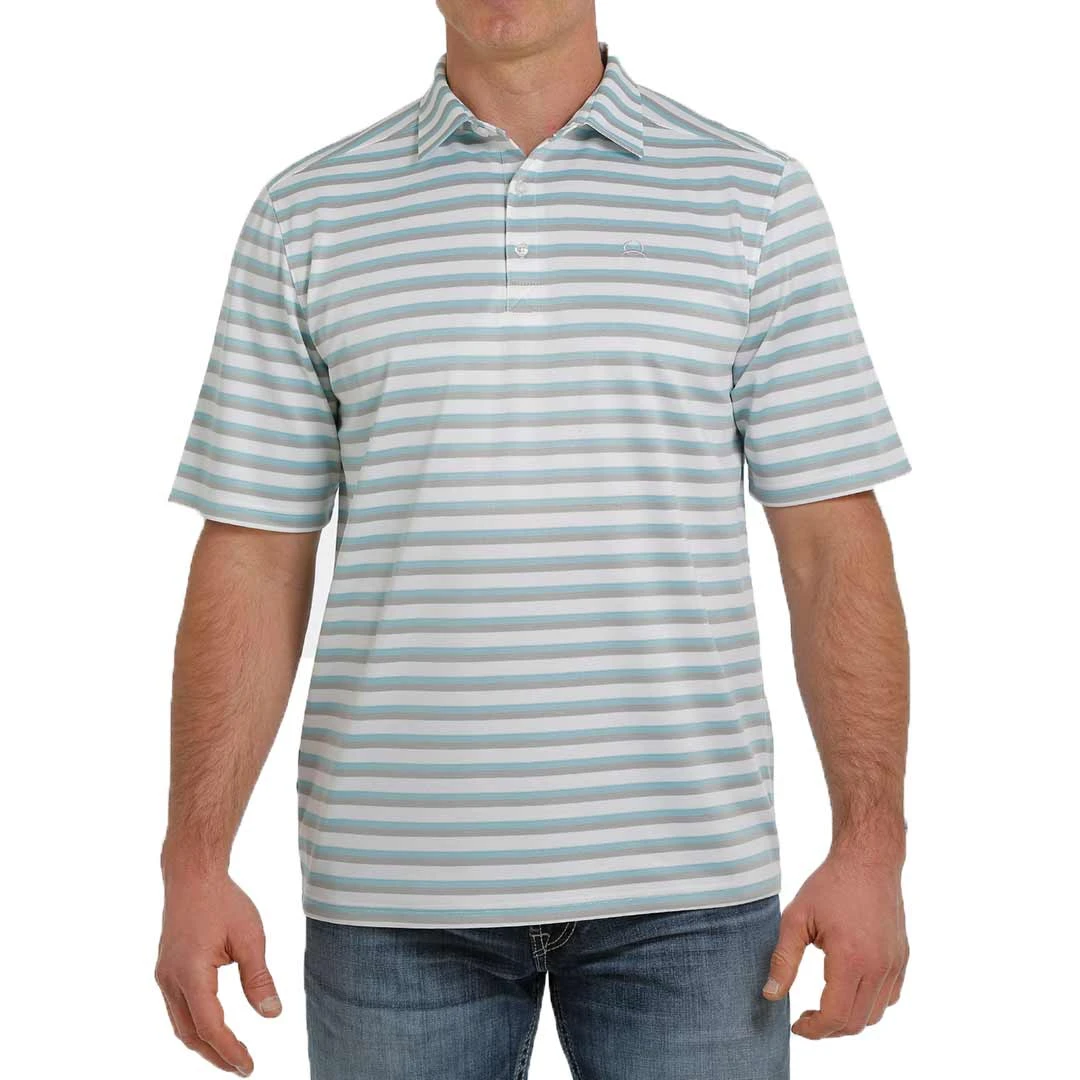 Cinch Men's ArenaFlex Striped Polo - Image 2