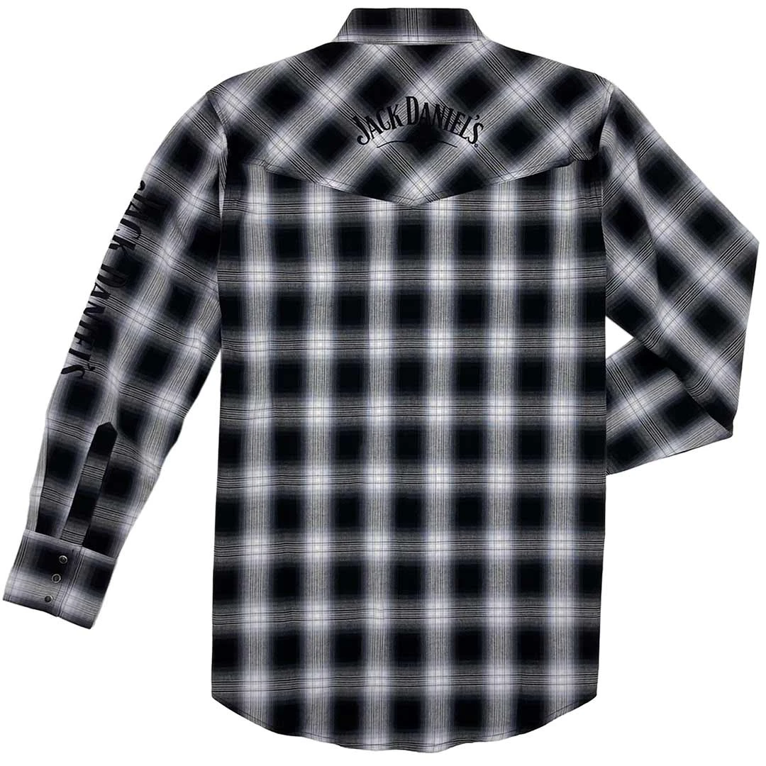 Jack Daniel's Men's Plaid Snap Shirt - Image 2