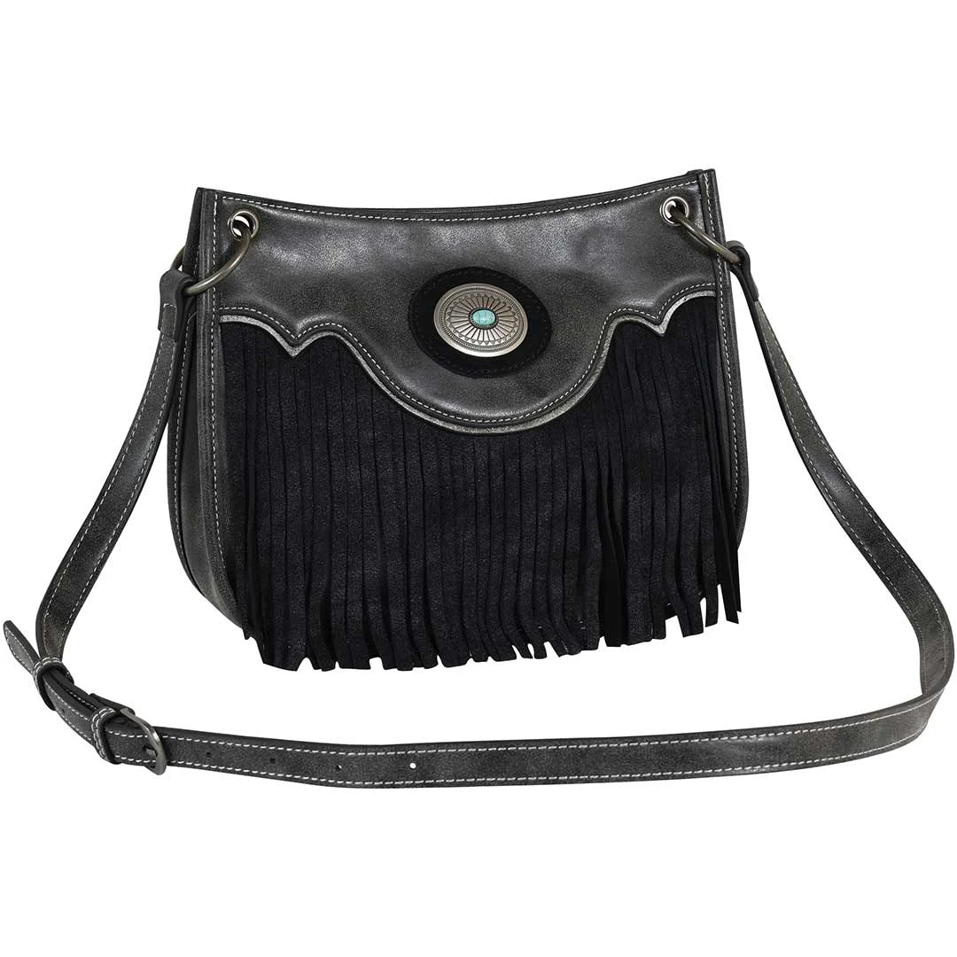Justin Concho And Fringe Shoulder Bag