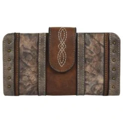 Justin Women's Weathered Tooling Wallet
