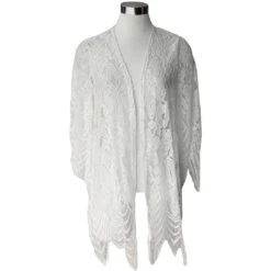 Keren Hart Women's Lace Open Front Cardigan