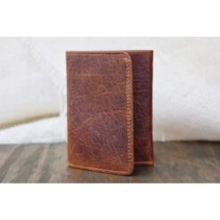 Lejon Men's Vintage Bison Phoenix Leather Tri-Fold Wallet