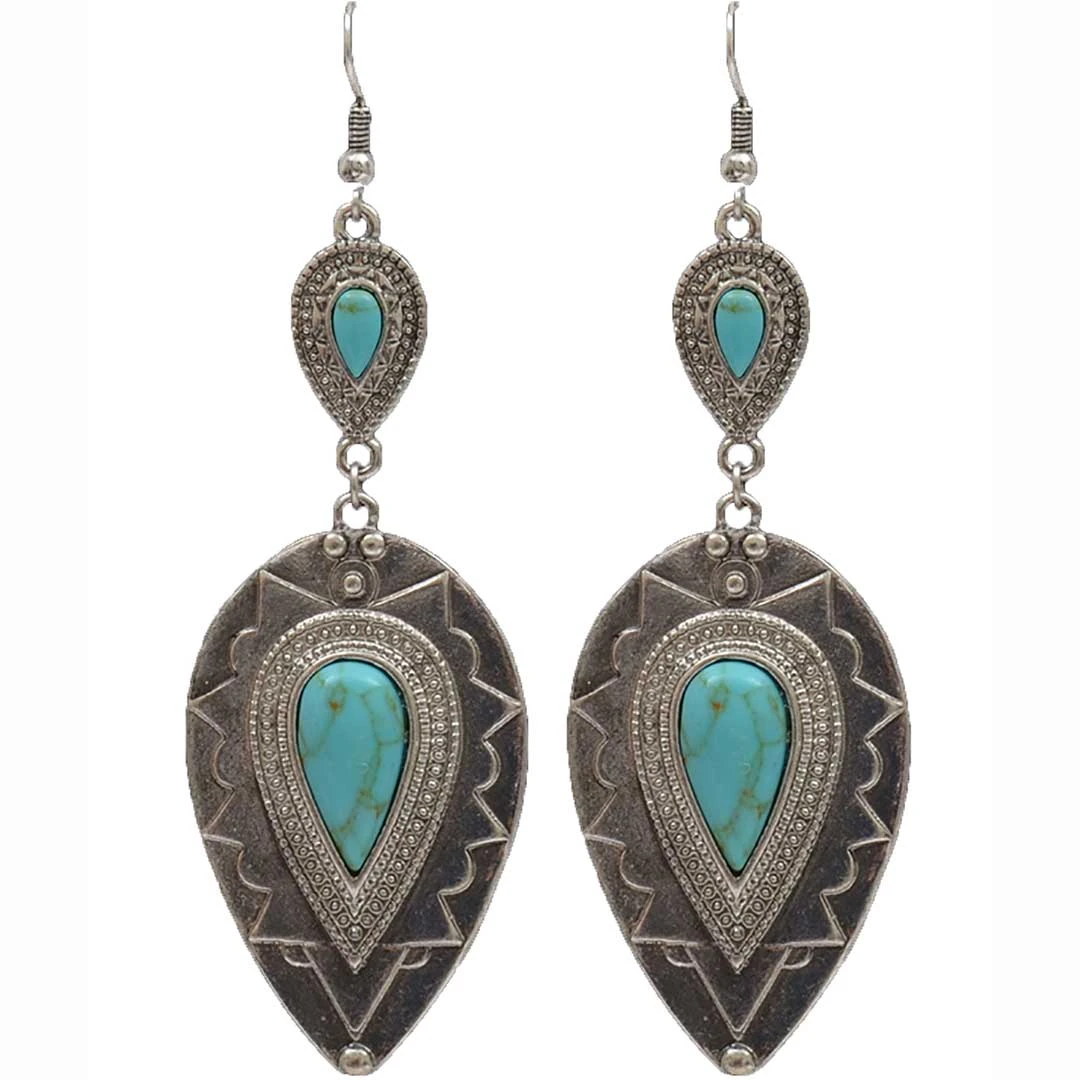 M&F Western Products Inverted Teardrop Earrings